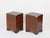 Campaign Style Nightstands in Wood and Brass, 1950, Set of 2 For Sale - Image 14 of 15