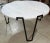 Black Coffee Table with White Marble /Stone Top For Sale - Image 8 of 10