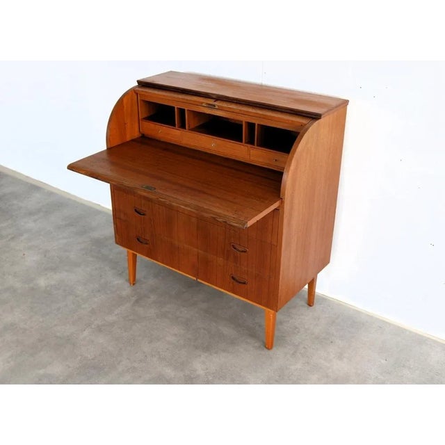 Wood Vintage Swedish Secretaire, 1960s For Sale - Image 7 of 10