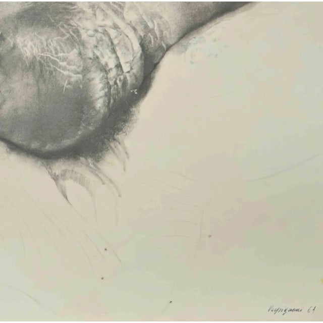 Foot is a phototype print reproducing drawing by Renzo Vespignani of the 1960s Signed on the plate lower right. The...