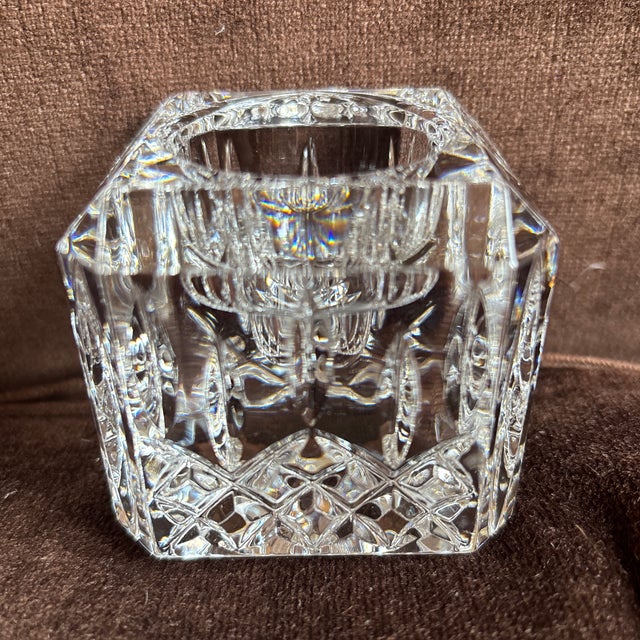 Square Crystal Lismore Votive by Waterford For Sale In New York - Image 6 of 12