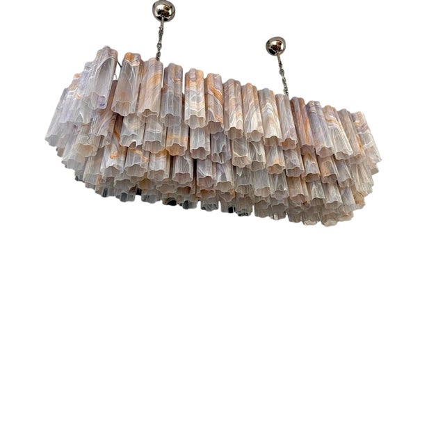 Contemporary Large Pendant Light in Handcrafted Murano Glass from Justfurnituress SRL For Sale - Image 3 of 9