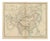 Antique Map of Asia with Population Table of the Asiatic States, 1858 For Sale