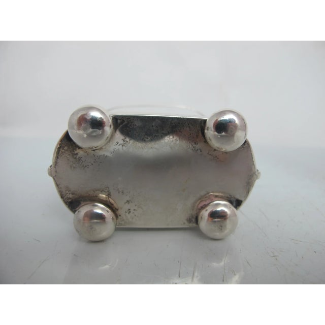 Antique 1919 Charles S Green Sterling Silver Glass Scent Bottle Caddy Set For Sale In Portland, OR - Image 6 of 8