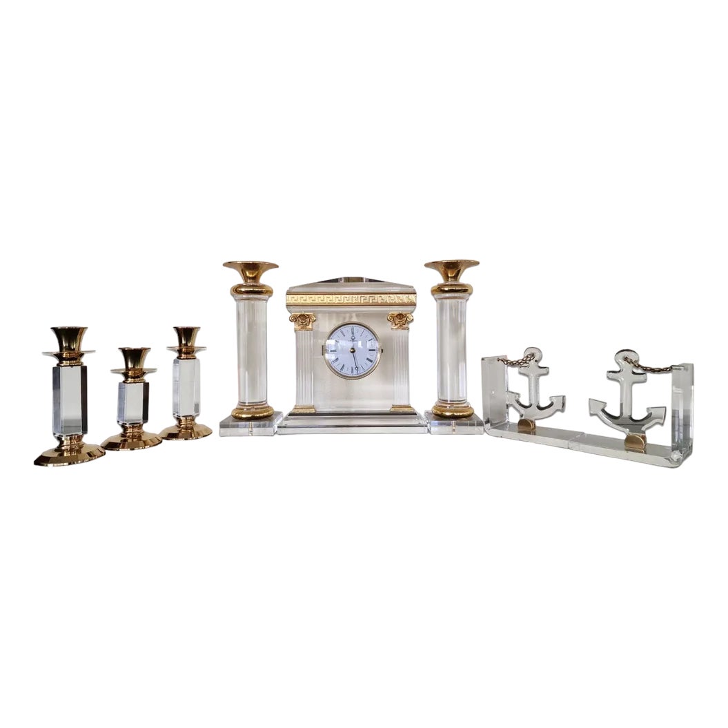 Vintage Spanish Mantel Clock, Set of 8 | Chairish