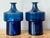 Elevate your barware collection with this exquisite pair of vintage glass decanters, designed by the legendary Timo...