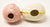 Folk Art Mid 20th Century Ceramic Glazed Eggs- Set of 2 For Sale - Image 3 of 11
