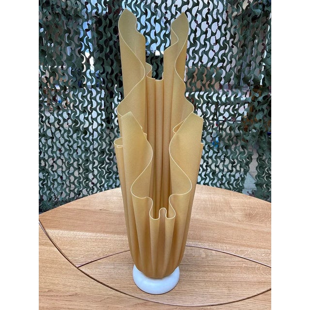 Plastic Vintage Beige Athena Table Lamp by Georgia Jacob, 1975 For Sale - Image 7 of 7