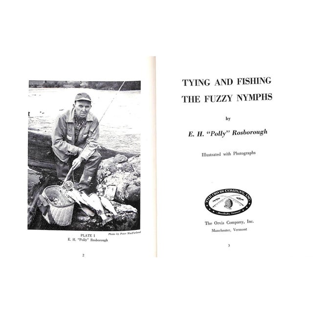 ROSBOROUGH E.H. Polly [107] pp. Orvis 1969 8" x 6 1/2" 25 nymphs, including caddis, mayfly, stonefly, damselfly, midge,...