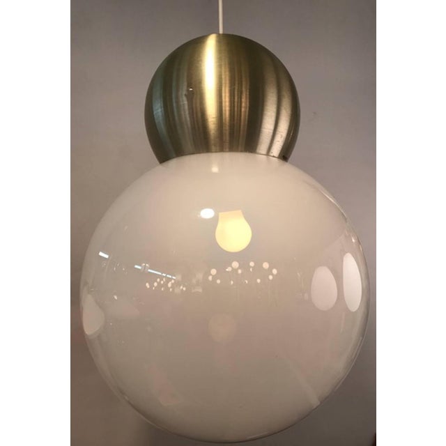 Stilux Milano 1970s Large Globe Pendant Light For Sale In New York - Image 6 of 8
