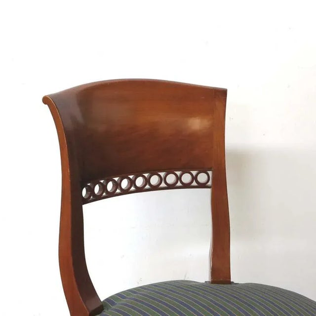 Purple Antique Biedermeier Side Chair For Sale - Image 8 of 12