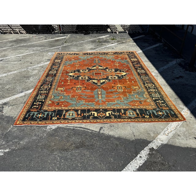 Late 20th Century 8ft 9in X 12ft Serapi Area Rug For Sale - Image 5 of 11