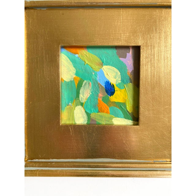 Abstract "Bright Corner" 2025 Framed Mini Painting by Jessalin Beutler For Sale - Image 3 of 3