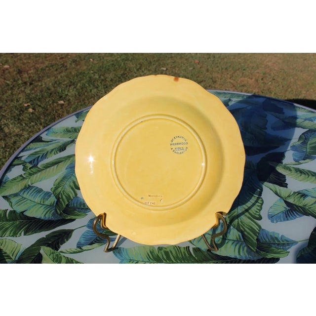 1940s Wedgwood Majolica Strawberries and Leaves Plate For Sale - Image 12 of 13