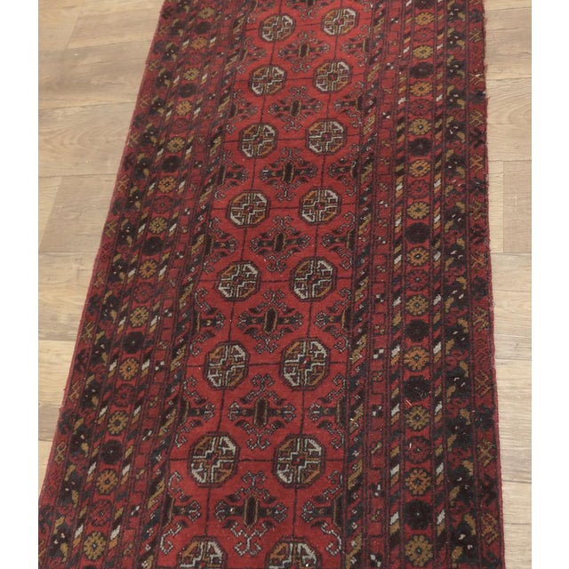 Vintage Wool Runner Rug, 1930s For Sale - Image 4 of 7