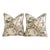 Pair of 22" Raoul "Bayou" Pelican Toile Pillows in Belgian Linen With Down Inserts For Sale