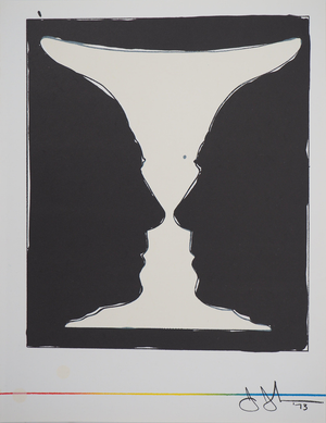 Jasper Johns, Coupe aux deux Picasso, Lithograph