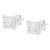 Haus of Brilliance Sterling Silver 3/4 cttw Composite Diamond Stud Earrings For Sale - Image 4 of 6