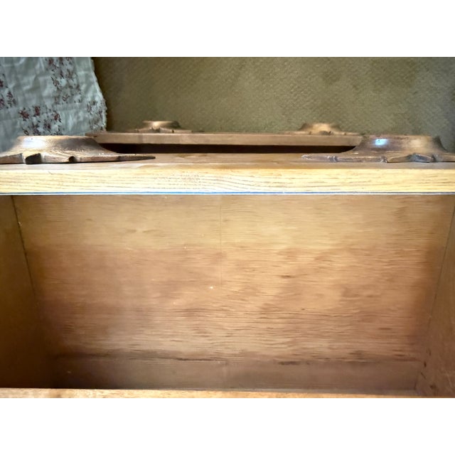 Antique Eastlake Three Drawer Dresser With Carved Leaf Handle Pulls For Sale In Portland, OR - Image 6 of 11