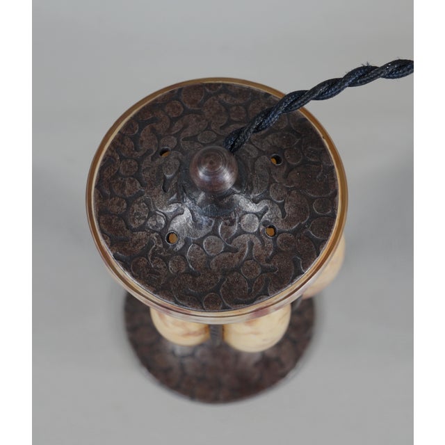 Tiny French Art Deco Night Lamp by André Delatte - 1920s France For Sale - Image 9 of 13