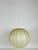 Plastic Mid-Century Modern Round Cocoon Pendant Lamp, 1960s, Italy For Sale - Image 7 of 10