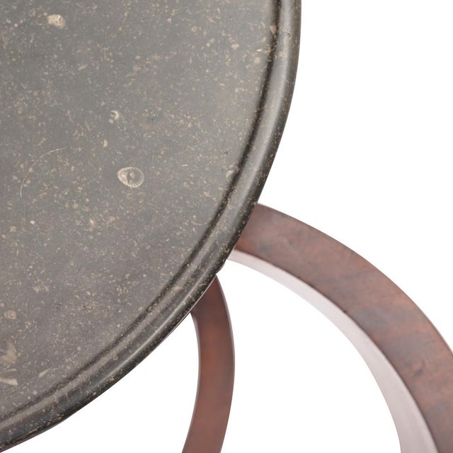 Round Side Table in Mahogany and Marble, France, 1815 For Sale - Image 6 of 9