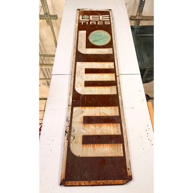 Reclaimed Lee Tires Marty Supreme Movie Prop Sign For Sale - Image 11 of 12