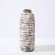 1960s Mid-Century Modernist White and Earth Toned Horizontally Striated Ceramic Vase For Sale - Image 5 of 11