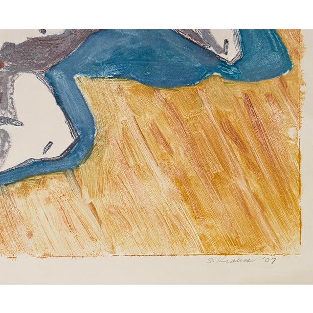 Modern 2007 Steve Krauss Reclining Nude Monotype For Sale - Image 3 of 4