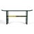 Faux Malachite and Brass Console Table For Sale - Image 9 of 9
