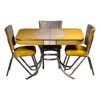 Vintage "Plasticove" Dinette Table and Chair Set by Western Plastics For Sale