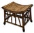 Sienna Excellent Hand Made Antique Oriental Revival Aesthetic Victorian Genuine Bamboo Footstool - Ottoman Circa 1880s For Sale - Image 8 of 18