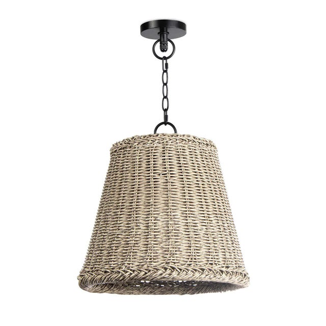 Plastic Regina Andrew Augustine Outdoor Pendant, Weathered White, Small For Sale - Image 7 of 7