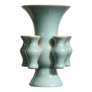 Chinese Ceramic Vase,Ru Ware Celadon Glaze Porcelain Vase For Sale