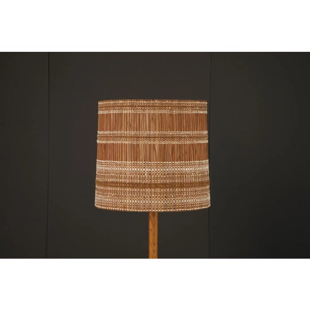 Mid-Century Modern Maria Kipp Mid-Century Organic Modern Natural Reed Woven Lampshade, 1960s For Sale - Image 3 of 8