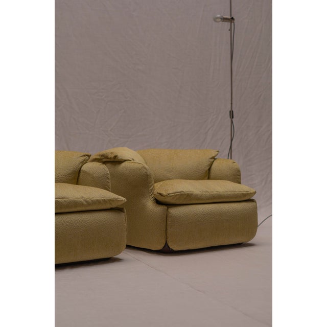 Confidential Easy Chairs by Alberto Rosselli for Saporiti Italia, 1970s, Set of 2 For Sale - Image 9 of 18