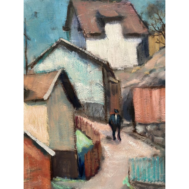 Gunnar Lundqvist, Path Between, 1970s, Oil on Panel, Framed For Sale - Image 6 of 17