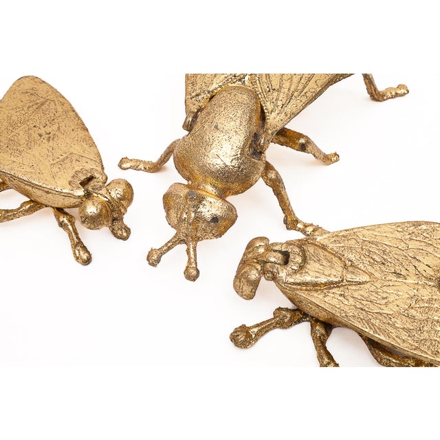 Gilt Brass Ashtrays, 1930s, Set of 3 For Sale - Image 6 of 7