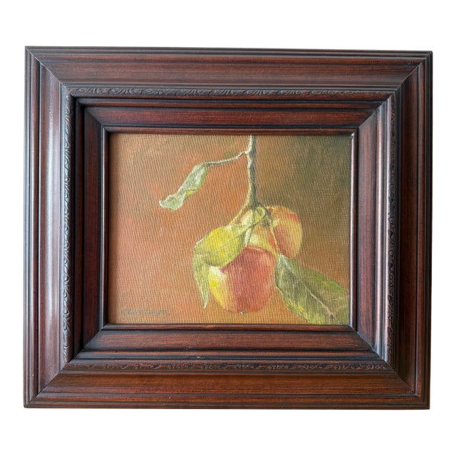 Still Life by Carolyn Whitaker Titled “Etta Teal’s Apples” Port Clyde Maine For Sale