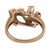 Mid 20th Century Retro Ruby Diamond 14k Rose Gold Ring, Size 4.5 For Sale In Los Angeles - Image 6 of 6