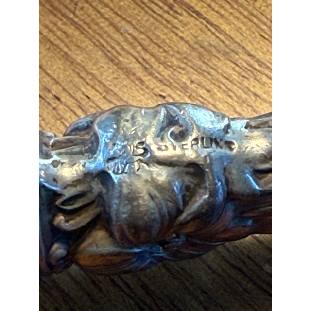 Early 20th Century Five Luncheon Knives With Sterling Silver Handles in the Art Nouveau Lily (1902) Pattern by Frank M. Whiting For Sale - Image 5 of 6