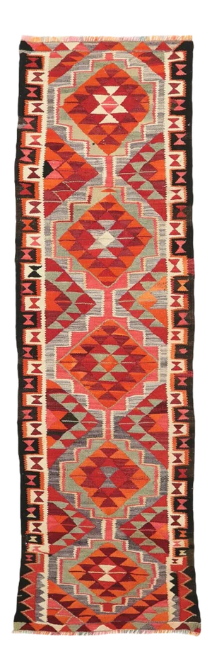 Vintage Handwoven Kilim Runner