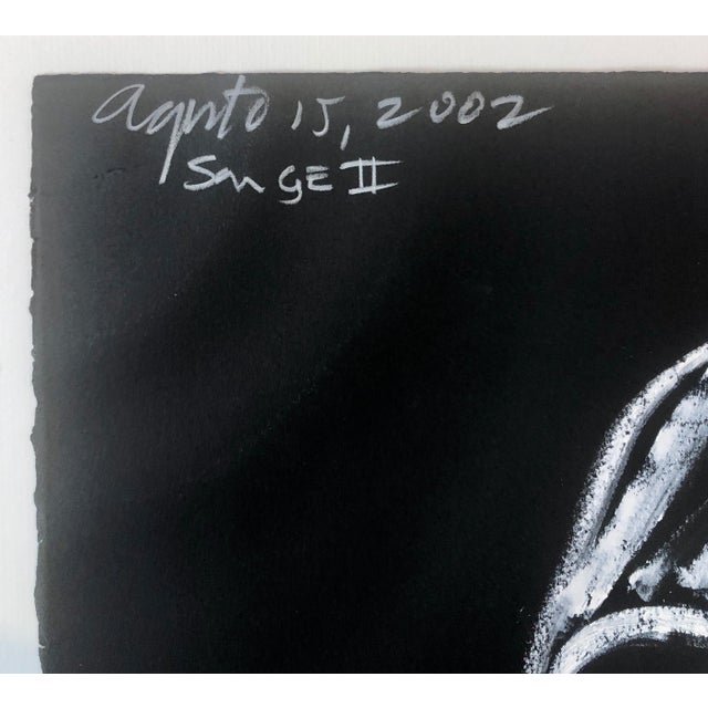 Raimundo Figueroa, Puerto Rican Modernist Master Figueroa Mixed Media Painting Music Notes Collage, 2002 For Sale - Image 10 of 11