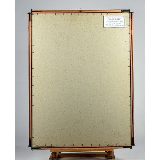 Red Pietro Da San Lorenzo, 1980s, Oil Painting For Sale - Image 8 of 9