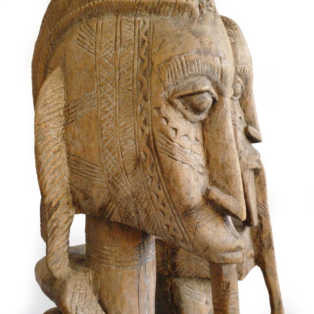 Antique Carved Dogon African Ancestor Couple Sculpture For Sale - Image 10 of 13