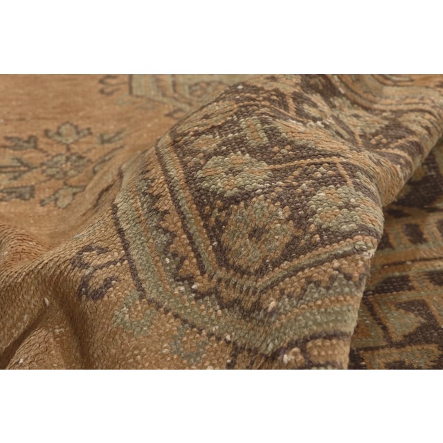 Vintage Turkish Oushak Rug, 04'10 X 12'03 For Sale In Dallas - Image 6 of 11