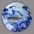 Large Blue & White Porcelain Carp Plate, Japan, 1880s For Sale - Image 4 of 15