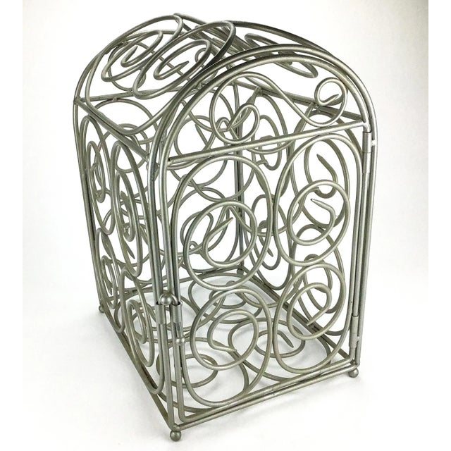 A very cool and unique piece which is beautiful but functional. Store your 6 favorite bottles of wine here and lock them...