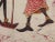 Textile Vintage African Batik Wall Art, Hand Painted Textile Tapestry Wall Art For Sale - Image 7 of 12