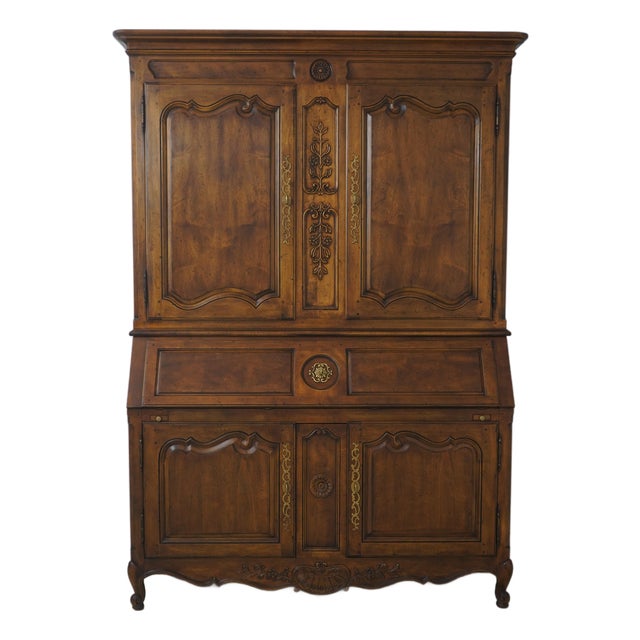 Henredon Country French Large Secretary Desk For Sale